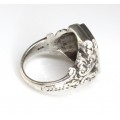 vechi inel florentin, din argint. cca 1900. Italia